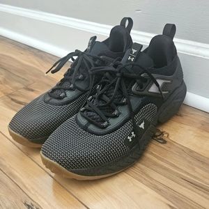 Under Armour Project Rock 5 Home Gym Training Shoes- Black Mens Size 11.5